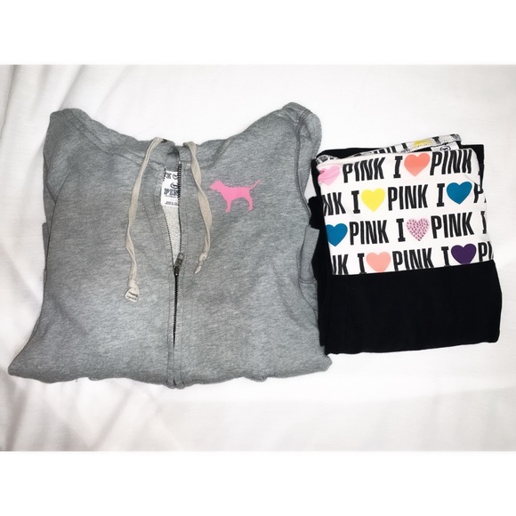 PINK Victoria's Secret Pants - ON SALE PINK Hoodie and Leggings set!